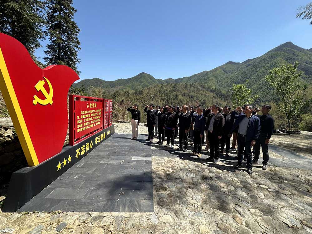 屯溪區國投集團開展“緬懷先烈先賢   傳承紅色基因”主題黨日活動